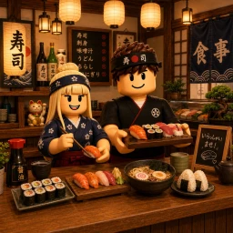 🍣 2 Player Japanese Restaurant Tycoon