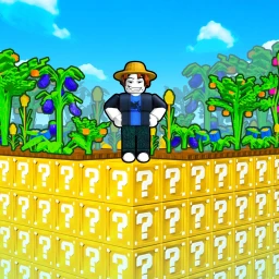 Build Lucky Block Garden