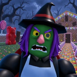 ESCAPE CANDY WITCH! (SCARY OBBY)